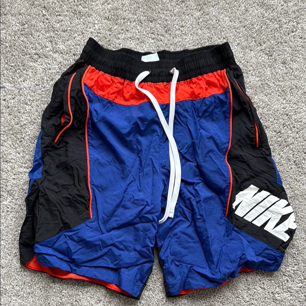 Nike Men's Blue and Black Shorts
